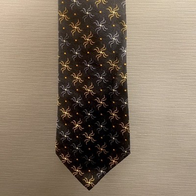 Robert Talbott Necktie Multicolor Geometric Pattern Men's Silk Neck Tie Repp