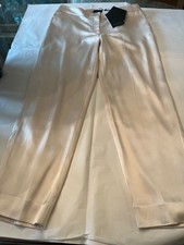 NWT St. John Collection gold satin pants women's size 8