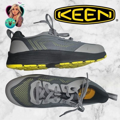 KEEN Sparta 2 ESD Aluminum Toe Men's 10.5 D Work Shoes  Grey/Evening Primrose