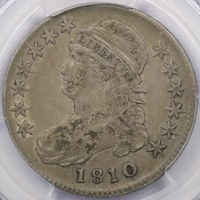 1810 50c Capped Bust Half Dollar - PCGS VF 30