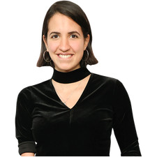 Victoria Canal (Black Outfit) Half Body Buddy Cutout