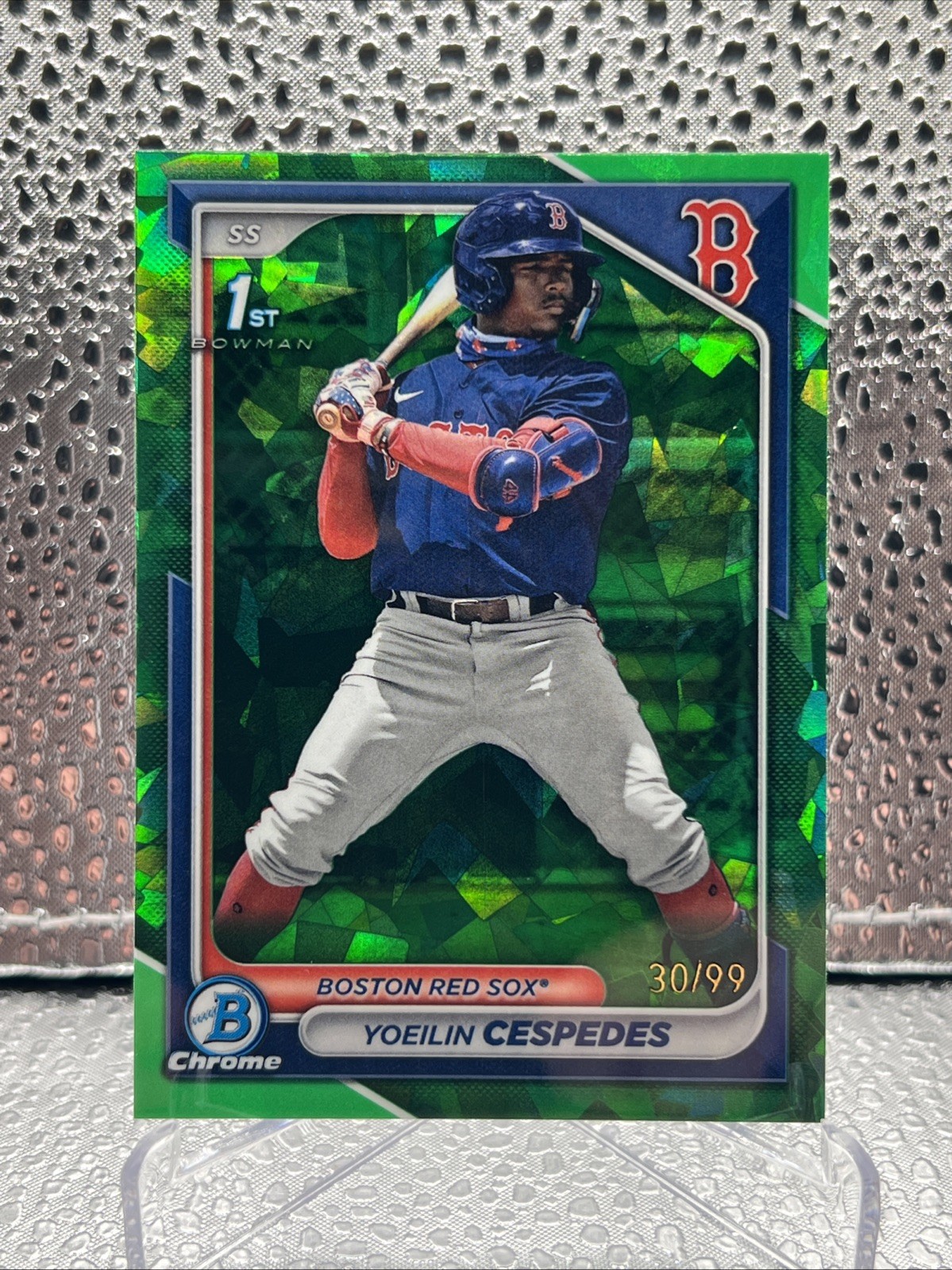 Yoeilin Cespedes 2024 Bowman Sapphire Edition Prospects Green /99 #BCP-134 1st