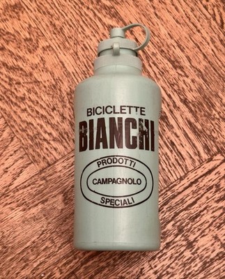 Seltene Vintage Mariplast Bianchi Campagnolo Trinkflasche für Heroica