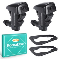 2PCS Universal Windshield Washer Nozzle Kit, Automotive Replacement Wiper Spr...