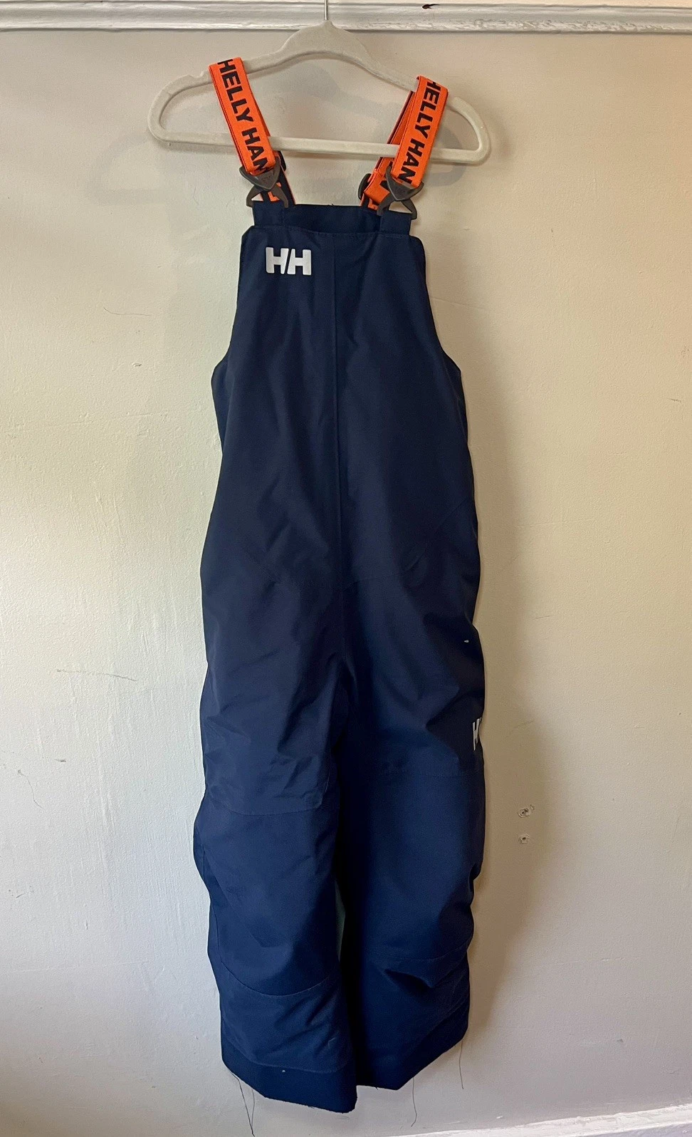 Helly Hansen® (Kids Size 4) Rider™ 2 Waterproof Insulated Bib Pants, Navy/Orange