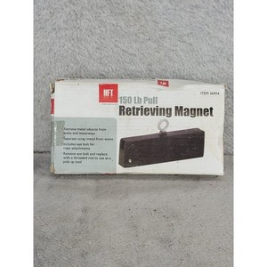 HFT 150 Lb Pull Retrieving Magnet 36904 Heavy Duty Salvage Magnet Fishing Tool