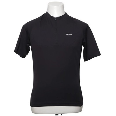 Triban, Fahrradtrikot, Größe: 46, Schwarz, Einfarbig, Herren #FXl