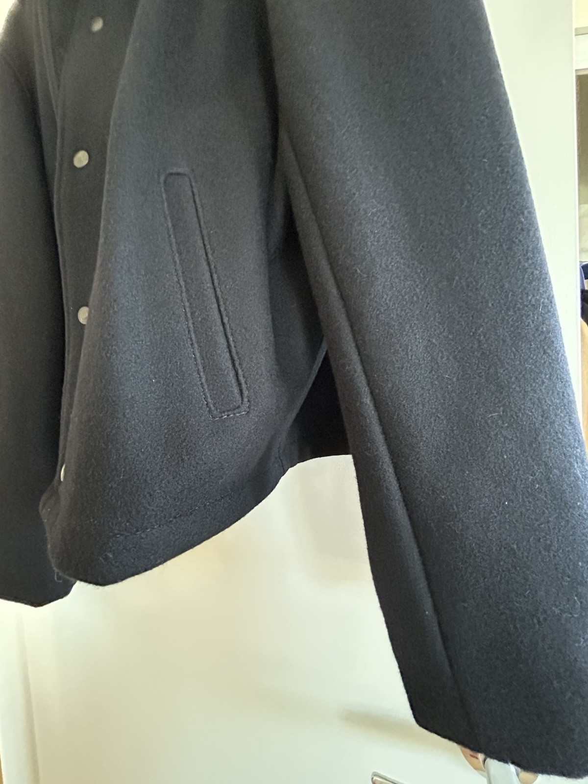 Schott NYC Wool Coach Jacket Dark Navy-2XL