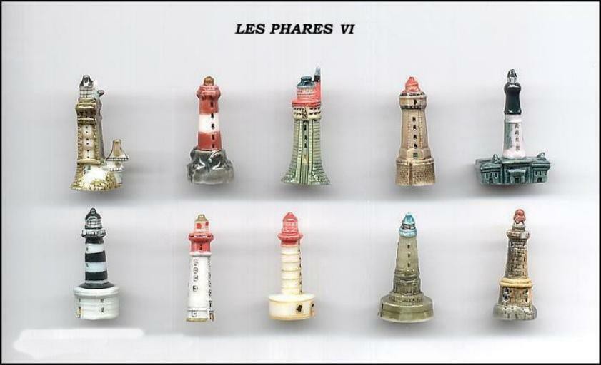 BERHMTE SCHEINWERFER der WELT Serie TEIL 6 Set 10 Miniaturen 4 cm Porzellan FEVES 6890₽