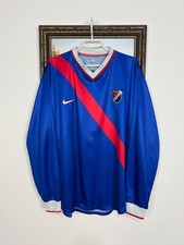 Banik Home football shirt 1999 Soccer Nike Long Sleeve Blue Jersey Trikot Sz XL