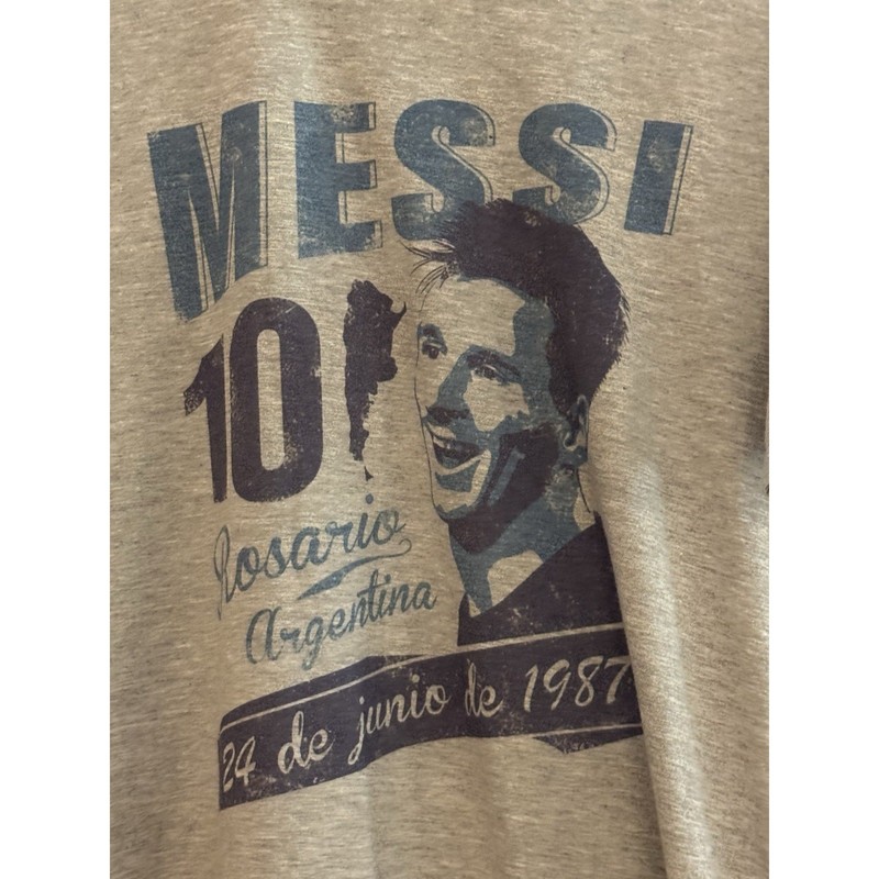 Lionel Messi Graphic T-Shirt Large GOAT Soccer