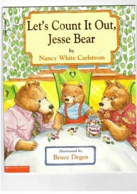 Let's Count It Out, Jesse Bear - Paperback, by Nancy White Carlstrom - Very Good