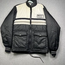 Vintage BF Goodrich Coat Small T/A High Tech Radials Patch Black White Made USA