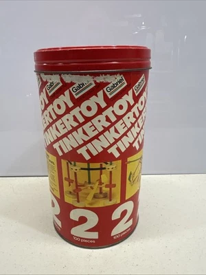Vintage 1979 Tinkertoy 2 Gabriel Industries Construction Set 30020 Wooden - Image 1 of 4