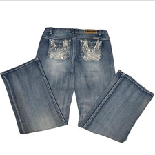 Platinum Plush Women's Jeans 13 Motorcycle Bling Y2K 4004