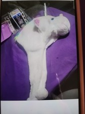 Gorro de felpa unicornio sobre la oreja niños OS blanco