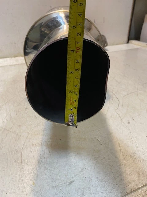 Greddy Automotive Twin-Loop Exhaust Muffler 30" Long 8-1/4" Dia. 57mm Bore - Image 3 of 4