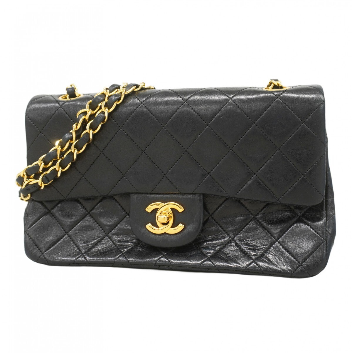 Chanel Matelasse Lambskin Shoulder Bag with Chain Strap 489978-image