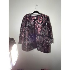 Chico's Jacquard Jacket 20 Plus 20 Quiet Luxury Sophisticated Wedding Guest NWT