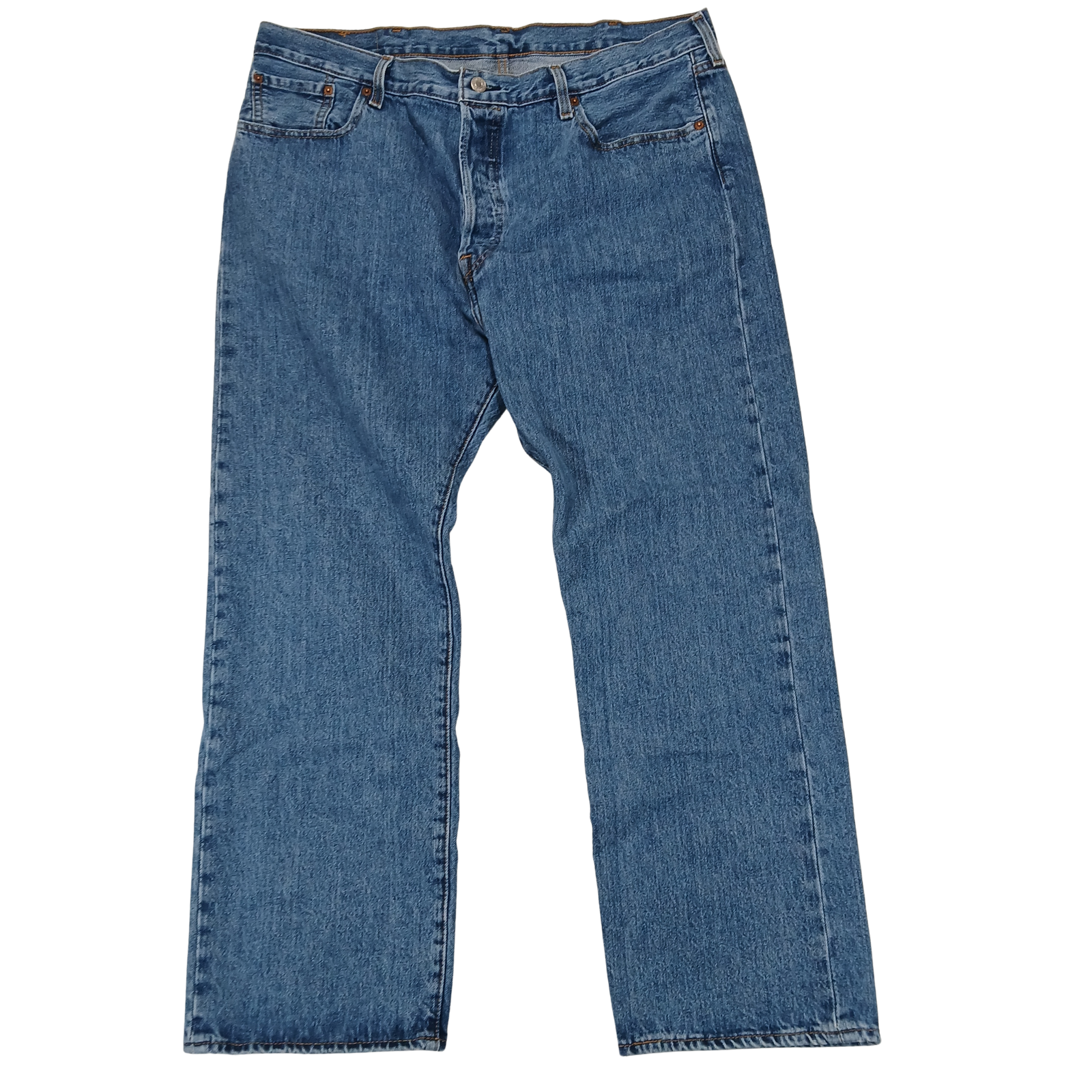 Levi’s 501 Jeans Men’s 40x30 Blue Medium Wash Straight Leg Button Fly Denim