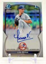 2023 Bowman 1st Chrome Prospect REFRACTOR AUTO/499 Luis Serna Yankees #CPA-LS