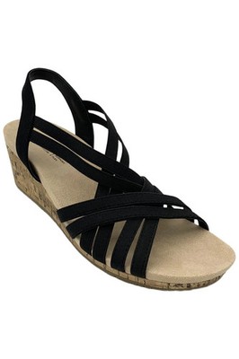 LifeStride Women's Mallory 2 Wedge Sandal Black