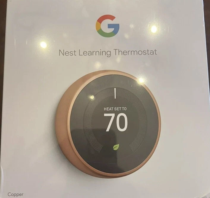 Google Nest Learning Thermostat Programmable 3rd Generation Brand New - Image 3 of 4