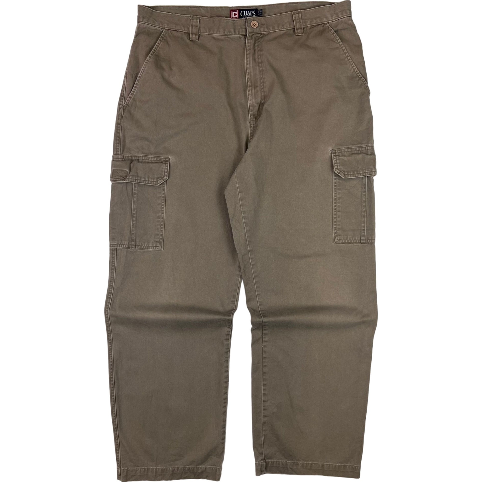 Chaps Cargo Trousers Brown Cotton W36 L30