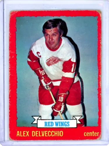 1973-74 O-Pee-Chee #1 Alex Delvecchio - Detroit Red Wings - BREAK SET