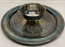 Oneida Silverplate Jefferson Chip and Dip Server 12 1/2 inch with Original Box