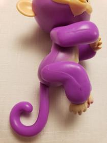 Fingerlings Interactive Baby Monkey Finger Toy Purple W/White  Hair  video