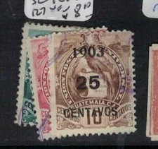 Guatemala SC 124-5, 127 VFU (10gjq)