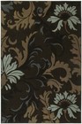FLORAL blue TRANSITIONAL 2x8 area rug VINES runner : Actual Size 2' 7" x 7' 4"