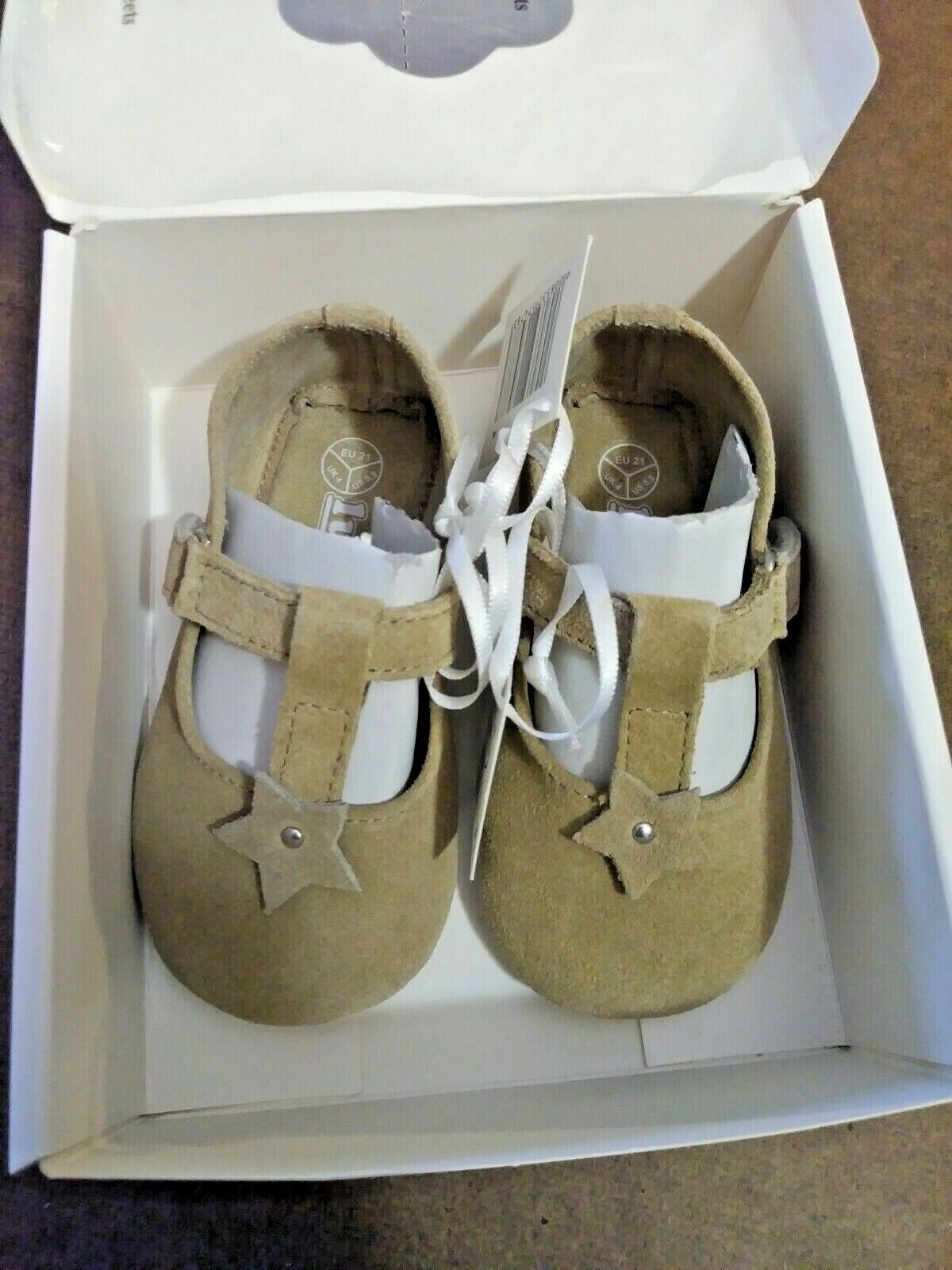 Chairman Warning Consulate NIB Lupilu Pure Collection CRIB SHOES Baby Size 5.5 Sand Ballerina Style A  | eBay