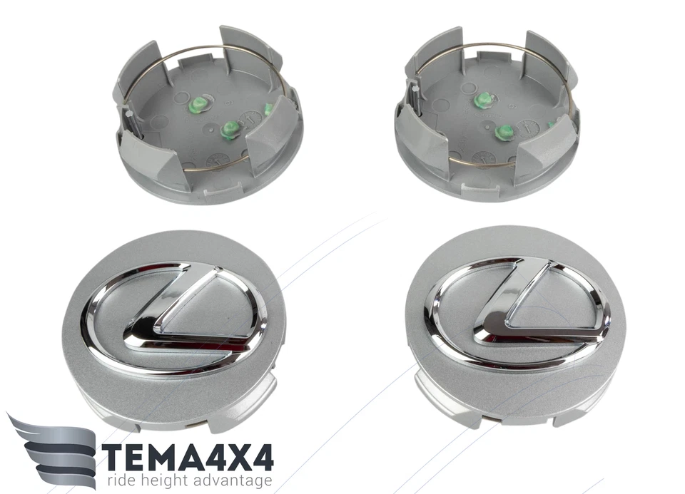 JUEGO DE TAPACUBOS CENTRALES DE RUEDA ORIGINALES OEM para LEXUS RX350 RX450h ES350 ES300h IS250 Foto 2 de 3