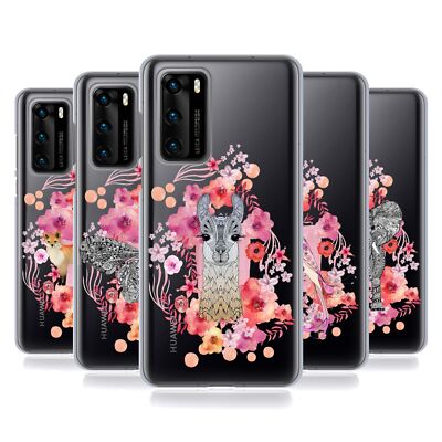 OFFICIAL MONIKA STRIGEL ANIMALS AND FLOWERS 2 SOFT GEL CASE FOR HUAWEI PHONES 4