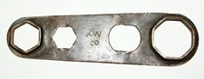 Old Vintage KW CO Ford Style Hubcap Wrench tool Orphan
