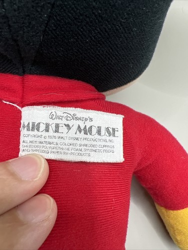 VTG Disney Knickerbocker Mickey Mouse Club MICKEY MOUSE Plush Stuffed Animal Toy - Picture 2 of 4