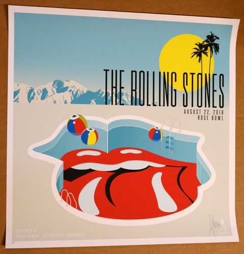 THE ROLLING STONES - 2019 - PÓSTER VIP - ROSE BOWL - KII ARENS - RICHARDS - - Imagen 2 de 6