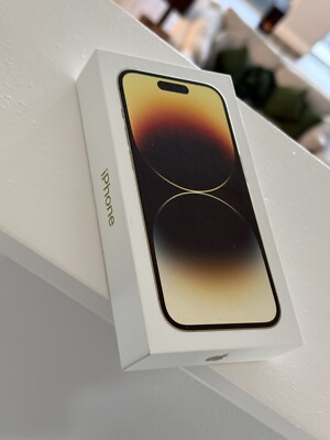 Apple iPhone 14 Pro 1TB Gold *Box Only* Model A2650 w/ Accessories