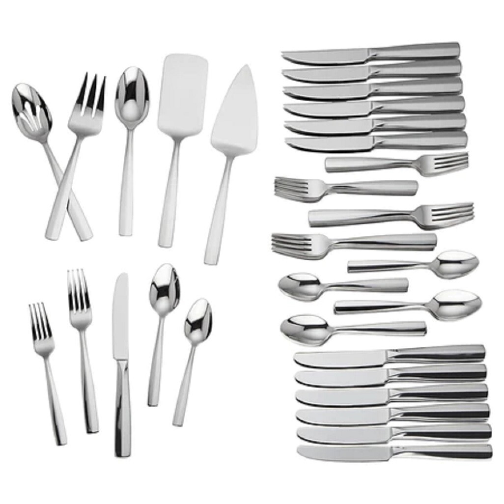 Lenox TALTON / LACHLAN Stainless Steel 77piece Flatware Set N/O