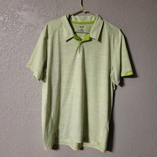 Oakley Gravity Pro Stripe Tailored Fit Golf Polo Shirt - Size XL Light Green
