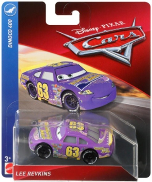 LEE REVKINS #63 Piston Cup Transberry Juice Cars Disney Mattel 1