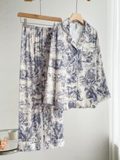 2-Piece Designer Women Sleepwear Loungewear Pajama Set