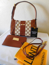 New Valentino by Mario Valentino Kai Monogram Stripes Shoulder Bag, Handbag
