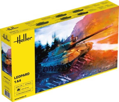 Heller Plastikbausatz Deutscher Kampfpanzer Leopard 1A4 Bundeswehr 1:35 81126