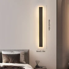 LED Wall Light Sconce Outdoor Modern Lamp Exterior Lights Long Strip Waterproof