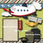 VACATION 2 premade scrapbook pages paper piecing FLYING layout 4 album ...