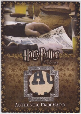 2007 HARRY POTTER & ORDER OF THE PHOENIX THE DAILY PROPHET P3 PROP CARD 423/505