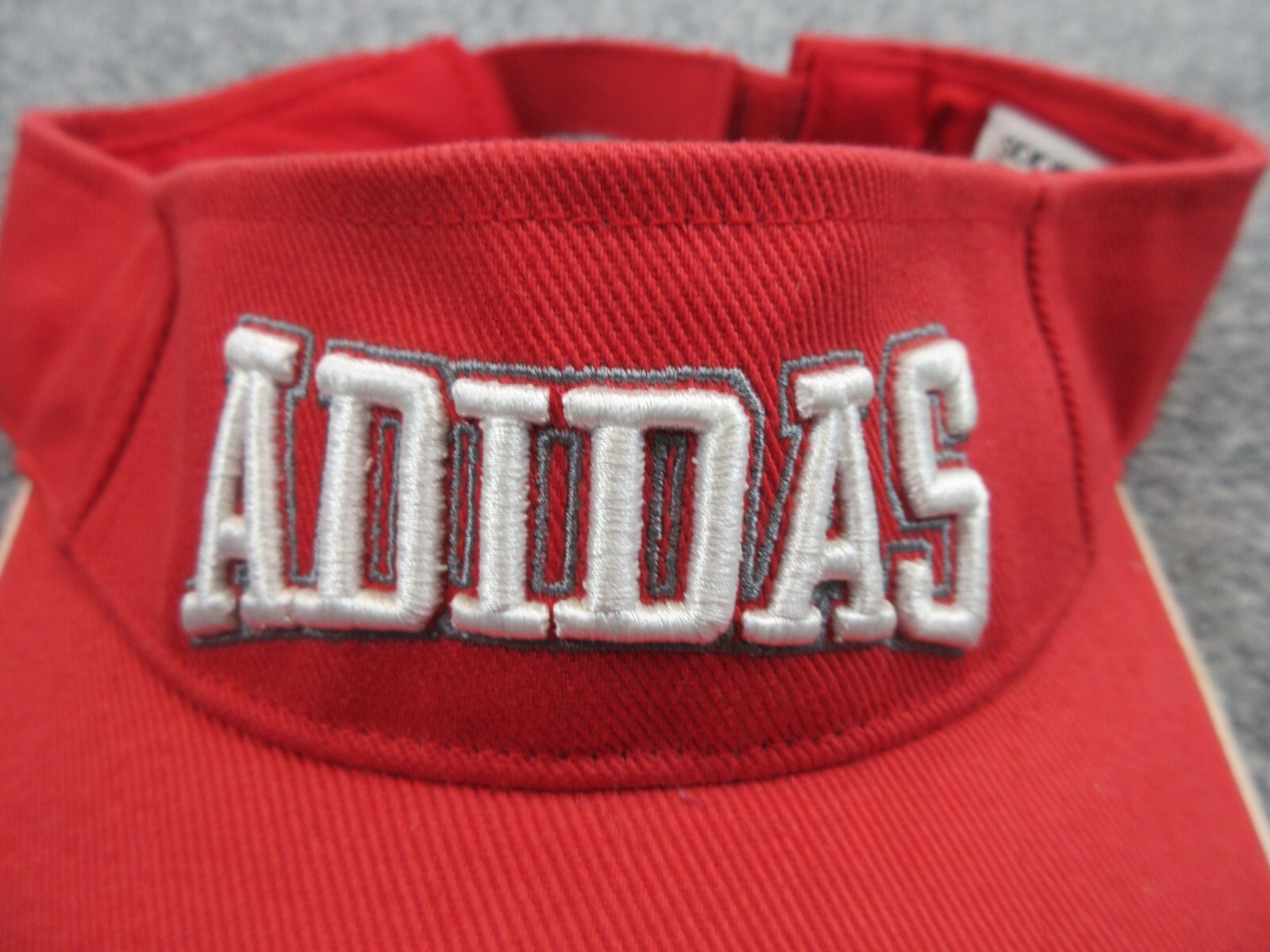 Adidas Hat Cap Strap Back Visor Adjustable Red Ou… - image 3